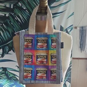 Colorful SPAM Print Tote Lunch Bag